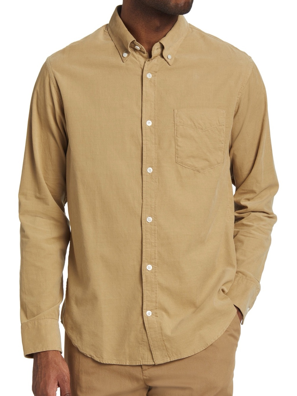NWOT BEN SHERMAN Beatnik Garment Dyed Oxford Shirt L